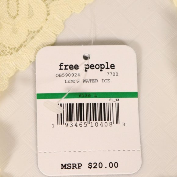 NWT Free People Racerback Bralette in Lemon Water Ice - Picture 8 of 8